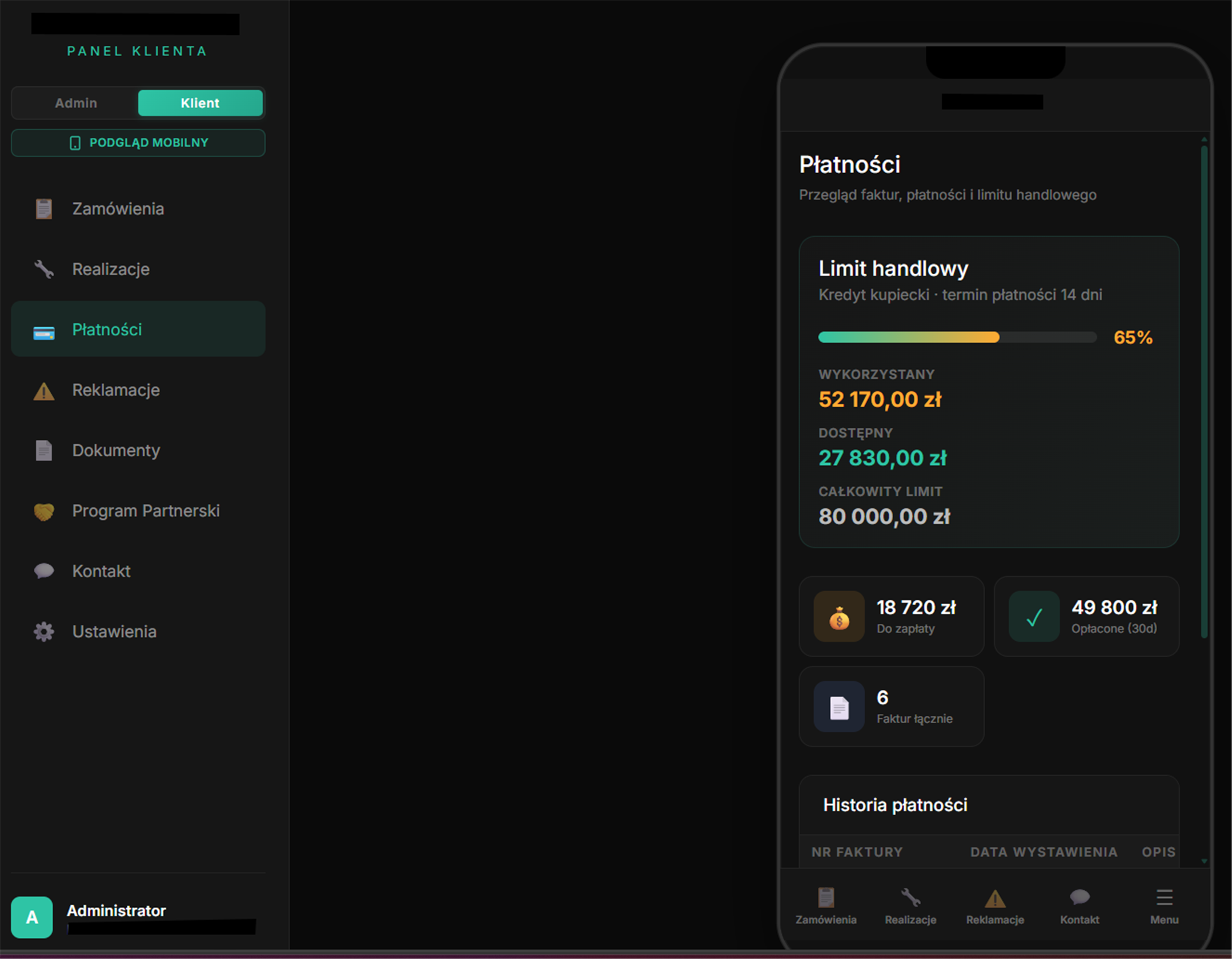 Panel Klienta